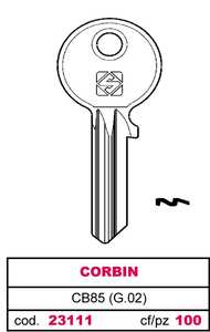 Chiave Asc Cb85 (g.Vac 4) Corbin - Product Image 1