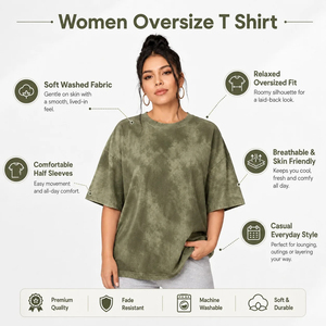 Camisetas Extra Grandes para Mujer con Material Suave, Corte Relajado, Sensación Ligera y Cómoda, y Calidad Confiable - Product Image 6