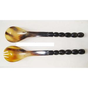 Cuchara de ensalada con diseño de cuerno, herramientas de coctelería, esparcidor, juego de cubiertos, la mejor vajilla, diseño de acabado personalizado disponible, gran oferta - Product Image 4