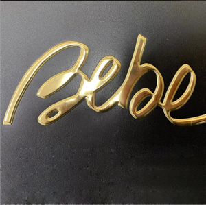 Étiquettes en alliage pour vêtements, étiquettes métalliques, personnalisées, votre marque, couture à la main, sur les plaque de bikini, logo en métal, vente en gros - Product Image 3