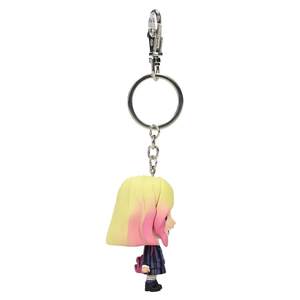 Porte-clés 3D Enid Nevermore en PVC, silicone et cuir PU, style uniforme, avec mousqueton, inspiré des dessins animés et de l'anime - Product Image 3