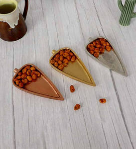 Plato para servir comida con forma de hoja chapado en oro decorativo hecho a mano de lujo, mesa para servir frutas secas, centro de mesa - Product Image 4