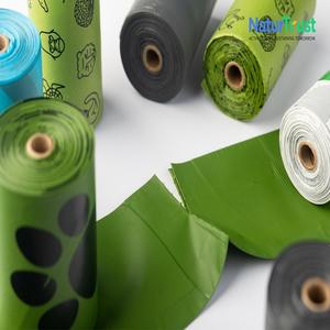 Bolsas de caca de perro bio compostables de alta calidad ABAPBPI y DIN certificadas hechas de almidón de maíz directamente de fabricantes en la India - Product Image 3