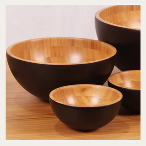 Bols en bambou fabriqués au Vietnam: bols naturels et élégants pour une décoration à la mode et un stockage des aliments facile à utiliser dans n'importe quel artisanat domestique - Product Image 2