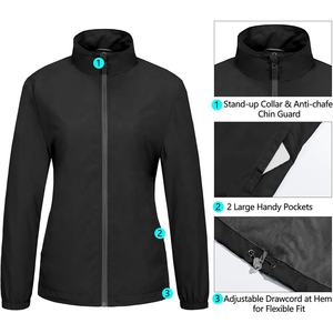 Veste coupe-vent classique personnalisée, vêtements d'extérieur coupe-vent respirants durables pour la course, l'entraînement et le streetwear - Product Image 4
