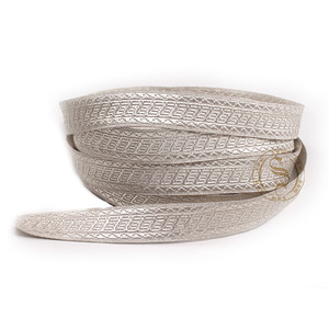 Braid Silver Polyester Masonic Lace Mylar Ceremonial Lace for Maritime Uniforms | High Quality Custom Braids and Laces - Product Image 2