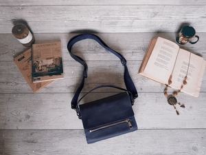 Pochette en cuir souple pour homme en cuir de vachette, grande capacité, sac bandoulière décontracté LCS-0032 - Product Image 3