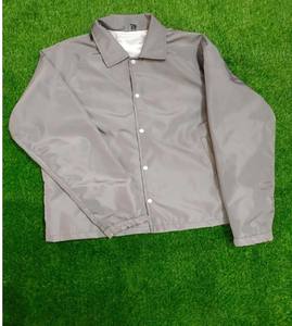 Veste coupe-vent en satin pour hommes, patchs de broderie tout autour, veste coupe-vent populaire - Product Image 6