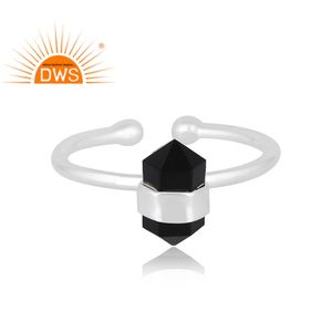 New Trending Sterling Silver Natural <b>Black</b> Onyx Gemstone <b>Ring</b> Custom Design Jewelry for <b>Women</b> Gift for Her - Product Image 3