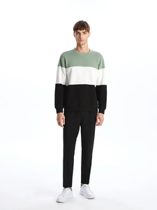 Sweat-shirt à manches longues en coton tricoté pour homme, coupe classique, 220g, écologique, automne-hiver - Product Image 6