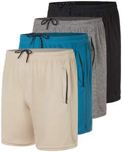 Última colección de pantalones cortos de chándal para hombre, diseño de punto transpirable, logotipo personalizable, patrón sólido, varios estilos disponibles - Product Image 2