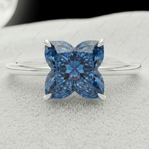 ไอเดียของขวัญคริสต์มาสสุดพิเศษ แหวนเพชรดีไซน์พิเศษ 3 กะรัต สีฟ้า รูปดอกลิลลี่ สำหรับคุณพ่อ คุณแม่ ภรรยา ของขวัญส่วนตัว ราคาไม่เกิน 50 สำหรับปี 2025 - Product Image 2