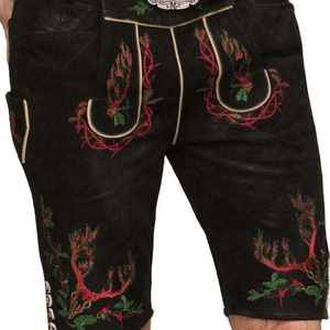 Short bavarois pour hommes Oktoberfest Party Pants Mens Leather Bavarian - Product Image 6