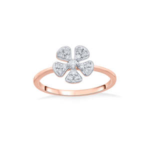 แหวนเพชรลายดอกไม้สไตล์ลำลอง - Product Image 3
