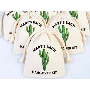 Pochette de survie Cactus Hangover Kit pour la récupération après une fête, personnalisable avec logo brodé ou sérigraphié, pour vêtements, artisanat et rangement - Product Image 2