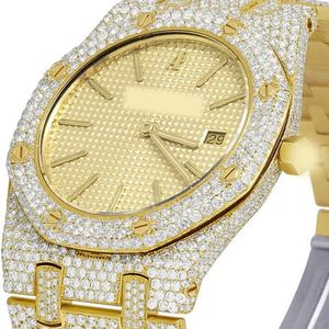 2023 Best Selling VVS Clarity Moissanite <b>Watch</b> Fully Iced Hip Hop Style Diamond Studs Stainless Steel <b>Smart</b> Competitive Price - Product Image 3