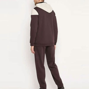 Ensemble de jogging athlétique pour homme, coupe athlétique, confortable, fermeture éclair intégrale, vêtements de sport, col montant, survêtement pour tous, pour l'hiver - Product Image 3