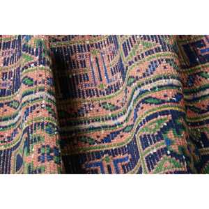 Vintage Turkish <b>Runner</b> Rug 1.5x8.7 ft, Blue <b>Red</b> Floral Rug - Product Image 5