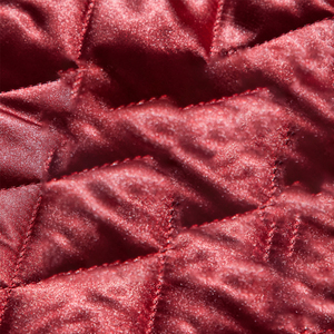 Chaqueta informal de otoño para hombre de primera calidad en rojo escarlata Forro de nailon acolchado elegante Capa exterior lavada ligera y cálida - Product Image 4