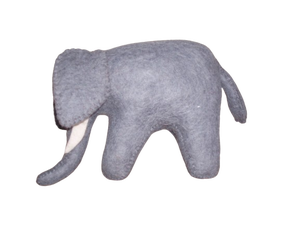 Títere de elefante 3D hecho a mano de Nepal, juguete de tela divertida y regalo para niños y niñas de 5 a 7 años, títere de mano de fieltro de tamaño personalizado - Product Image 3