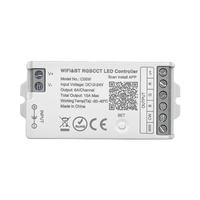 C01W C02W C03W C04W C05W Tuya WiFi BT Contrôleur LED DC12-24V Alexa Google Home Compatible RGB/RGBW CCT LED Strip Smart Dimmer