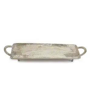 Wood Grain Textured Serving Tray With Handle Is Sure To Bring A Bit Of Nature Into Your Life Used Decoratively Or To Serve Foods