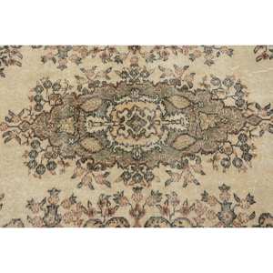 พรมตุรกีวินเทจแบบคลาสสิกสีเบจและน้ำตาล32 x 67ft ผ้าขนสัตว์ผืนใหญ่การเย็บปะติดปะต่อกันการออกแบบเป็นรูปสี่เหลี่ยมผืนผ้ายางรองสำหรับห้องวัยรุ่น - Product Image 5