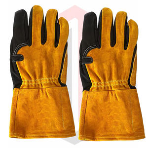 Gants de soudage TIG en cuir fendu de mouton souple Gants de travail de protection personnels confortables avec résistance à l'abrasion thermique - Product Image 6