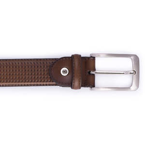 Ceinture en cuir pour homme de haute qualité 2026, fabrication artisanale, vêtements décontractés de luxe, boucle en acier monocouche, robuste, OEM - Product Image 2