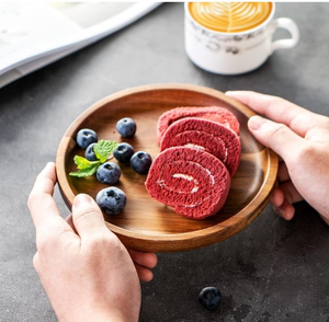 Platos y Bandejas de Comida Clásicos Pintados a Mano de Madera de Acacia Ecológica, No Tóxicos, para Decoración del Hogar y Fiestas (6-10 Piezas) - Product Image 4