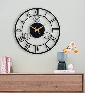 Smart House New Design Metal Wall <b>Clock</b> Handcrafted Iron Laser Cutting Hanging <b>Clock</b> Quartz Alarm <b>Art</b> Style - Product Image 1