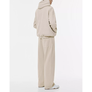 Conjunto de chándal reversible con forro polar y capucha deportivo de invierno para hombre con cintura elástica Material de poliéster/algodón - Product Image 2