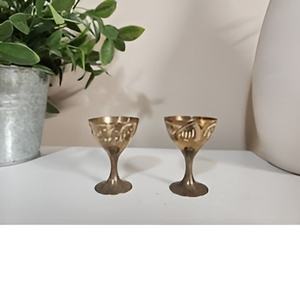 Copa de vino real de latón macizo moderna elegante, copa de vino hecha a mano, copa de vino grabada de latón Vintage - Product Image 6