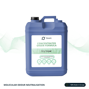 Neutralizador de Olores en Vapor Seco, Fórmula Verde Estándar: Olores de Tabaco, Mascotas, Pescado y Humedad - Tambor de 25 kg - A Granel - Product Image 1