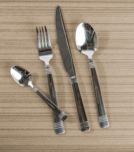 Juego de Cubiertos de Acero Inoxidable Ecológico para Catering de Hoteles de Lujo, Vajilla Plateada Personalizable para un Hogar Elegante, Postre Ligero - Product Image 3