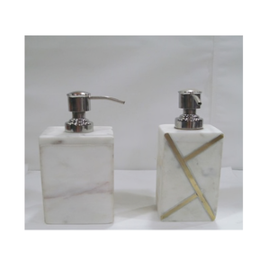 ปั๊มสบู่หินอ่อนหรูหราเครื่องจ่ายบนเคาน์เตอร์แบบเติมได้สำหรับสบู่มือโลชั่นทันสมัยสำหรับใช้ในห้องน้ำในบ้าน - Product Image 5