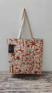 Bán buôn lớn tùy chỉnh vải tự nhiên Tote Túi với dây kéo đóng cửa phong cách cổ điển số lượng lớn giá - Product Image 2