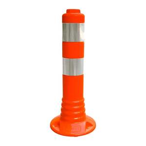 Delinatr 40 X 8 cm Ponton flexible avec prise TPU pour produits d'avertissement routier - Product Image 1