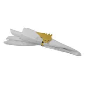 Rond de serviette en métal écologique pour mariage événement fête restauration décor dessus de table pièces centrales plaqué or finition anneau de serviette - Product Image 2