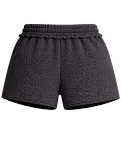 Shorts en molleton sherpa noir personnalisés par le fabricant, confortables et doux pour femmes, vêtements de détente en peluche, taille élastique avec cordon de serrage, décontractés, confortables pour l'hiver - Product Image 2