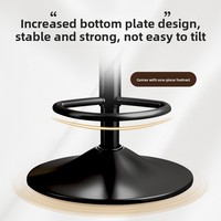Tabouret de bar pivotant en métal robuste, réglable avec vérin à gaz et dossier, idéal pour îlot de cuisine, bar et restaurant (vente en gros)