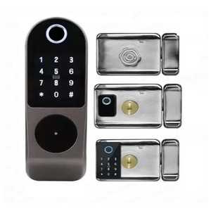 Serrure intelligente Serrure numérique Serrure en alliage de zinc Empreinte digitale Carte RFID Accès par code PIN Clé mécanique Application Tuya <span class=keywords><strong>WiFi</strong></span> Application TTlock Télécommande - Product Image 1