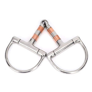 Accessoires de bouche Equipement équestre Mèches d'extérieur en acier inoxydable Anneau lâche Mèches pour chevaux - Product Image 1
