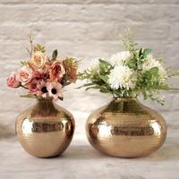 Vases à fleurs en fer forgé Art Déco faits à la main pour la décoration de la maison - Couleurs et dimensions personnalisables en provenance d'Inde
