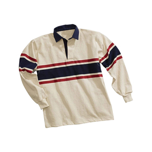 Polos personalizados de manga larga bordados de diseño de alta calidad para hombre, polos de Rugby - Product Image 5