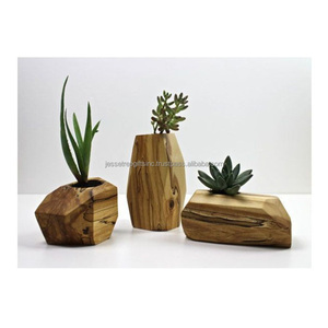 <b>Wooden</b> Tabletop <b>Planter</b> With Natural Polish Finishing Rectangular Shape Best Quality Two Side Rope Handles For <b>Garden</b> Decoration - Product Image 5