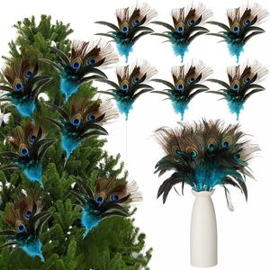 Decorative Flower <strong>Wire</strong> Stem Feather <strong>Floral</strong> Pick for <strong>Floral</strong> Arrangement Supply Wedding Party Holiday Vase Home Decor - Product Image 3