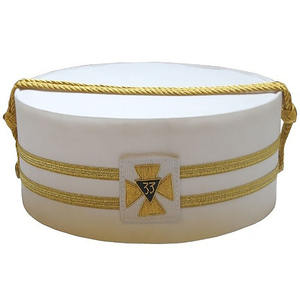 Delantales Masónicos de Primera Calidad de los Caballeros Templarios Grand Prior, Color Morado, con Color y Logotipo Personalizables - Product Image 3