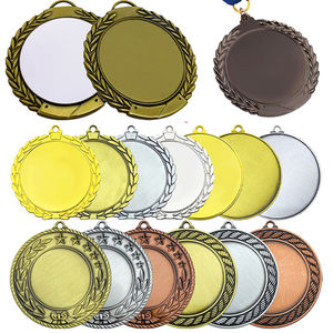 Fabrication de médailles de trophées sportifs de haute qualité sur mesure, course à pied, football, judo, soccer, ruban en gros, en caoutchouc PU - Product Image 3