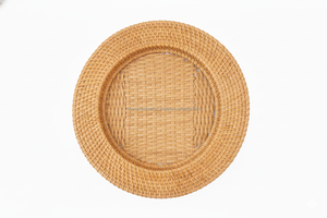 Elegante Plato Decorativo de Ratán Natural para Uso en el Hogar y Eventos, Artesanía Duradera y Sostenible de Fabricante Vietnamita - Product Image 2